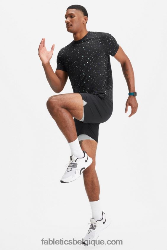 le fondamental court ii (linéaire) 132 Hommes Fabletics 404P0T3126 noir