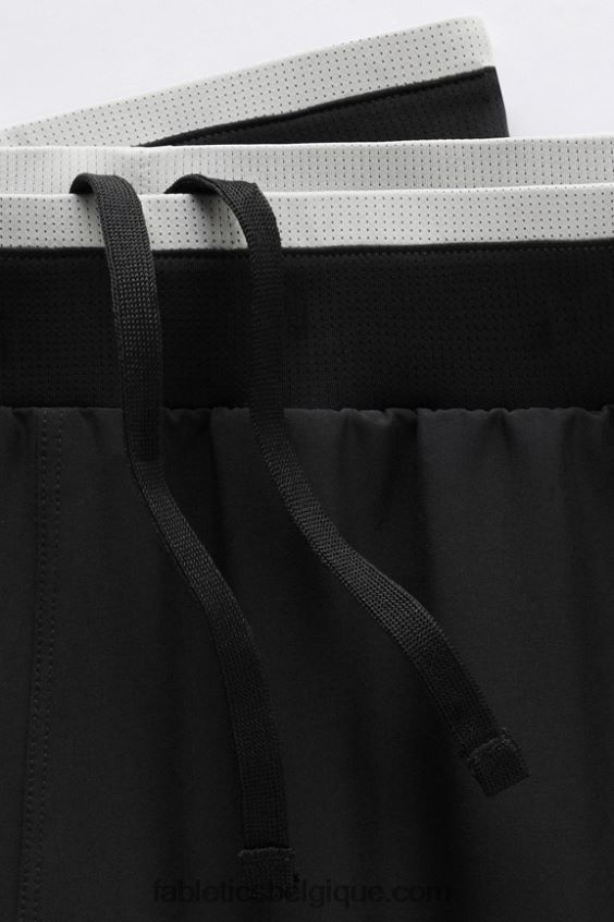 le fondamental court ii (linéaire) 132 Hommes Fabletics 404P0T3126 noir