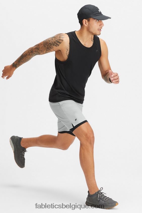 le fondamental court ii (linéaire) 133 Hommes Fabletics 404P0T3128 gris minéral