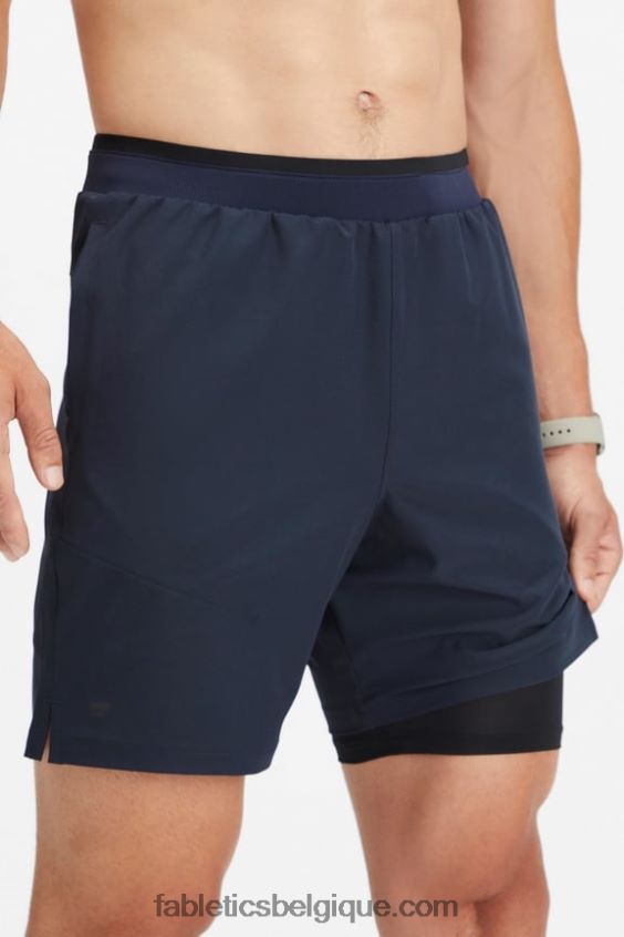le fondamental court ii (linéaire) 134 Hommes Fabletics 404P0T3134 marine classique