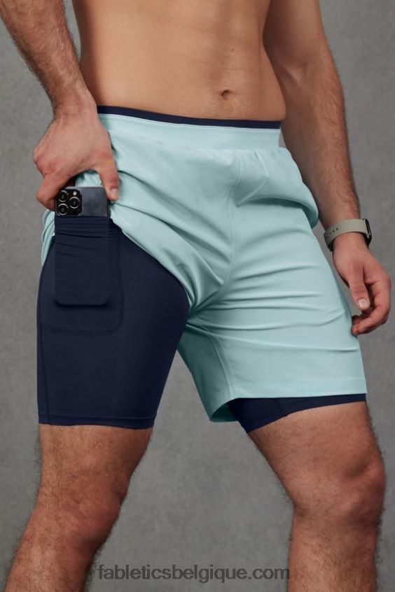le fondamental court ii (linéaire) 134 Hommes Fabletics 404P0T3135 bleu nordique