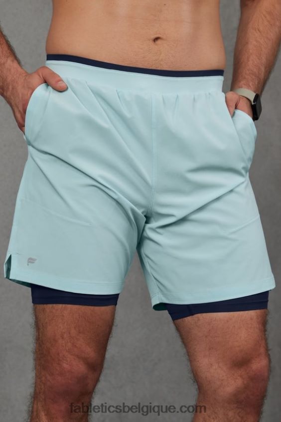 le fondamental court ii (linéaire) 134 Hommes Fabletics 404P0T3135 bleu nordique