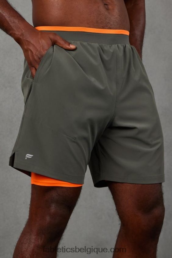 le fondamental court ii (linéaire) 135 Hommes Fabletics 404P0T3137 tempête de sable