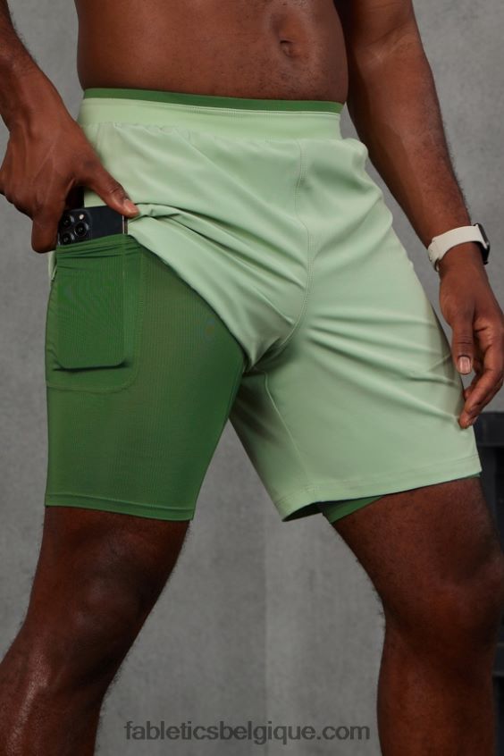 le fondamental court ii (linéaire) 135 Hommes Fabletics 404P0T3138 thym