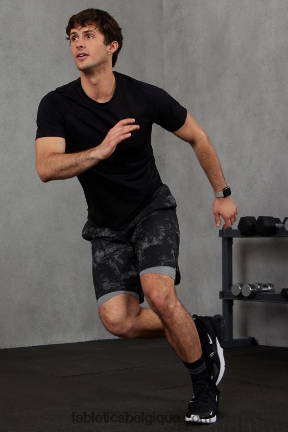 le fondamental court ii (linéaire) 135 Hommes Fabletics 404P0T3139 bruit ambiant noir