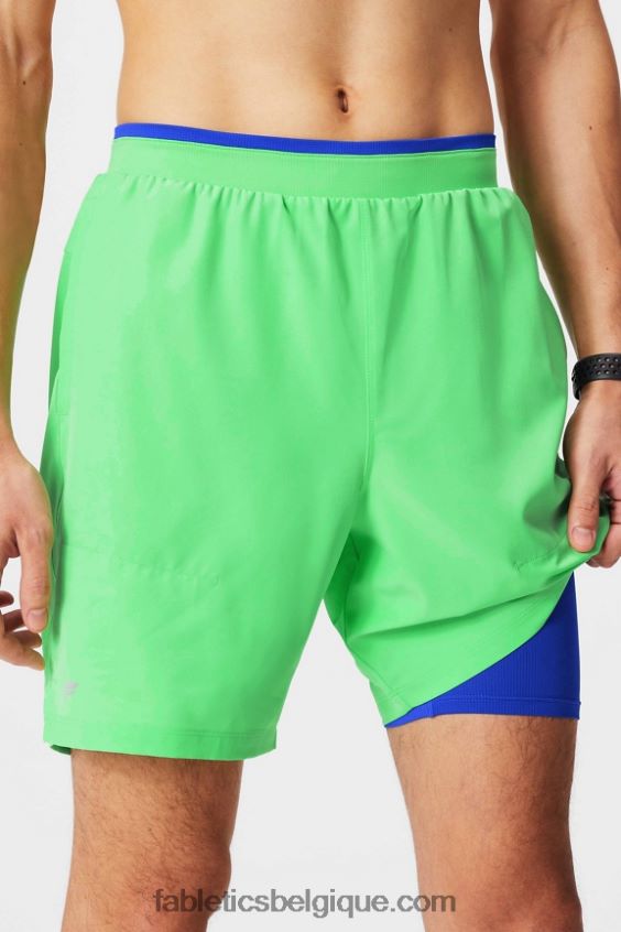 le fondamental court ii (linéaire) 135 Hommes Fabletics 404P0T3140 tilleul sauvage