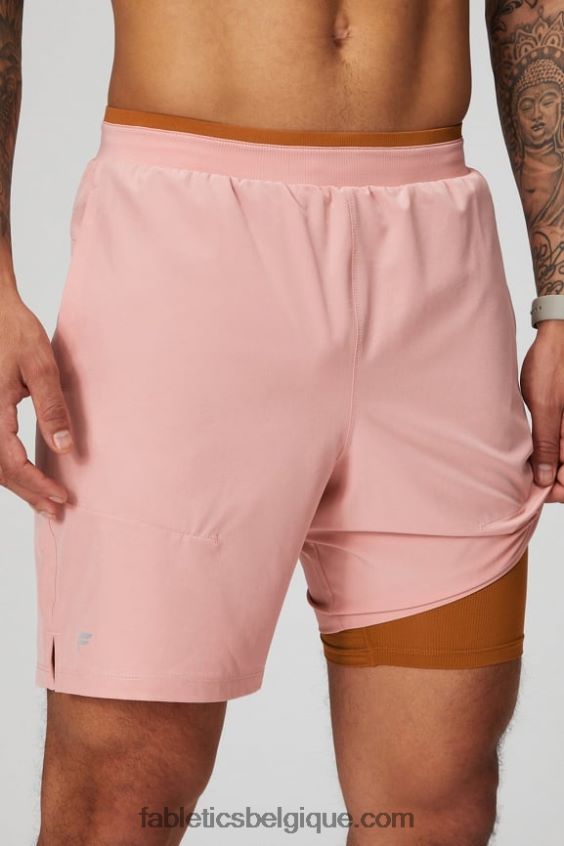 le fondamental court ii (linéaire) 136 Hommes Fabletics 404P0T3145 ardoise rose