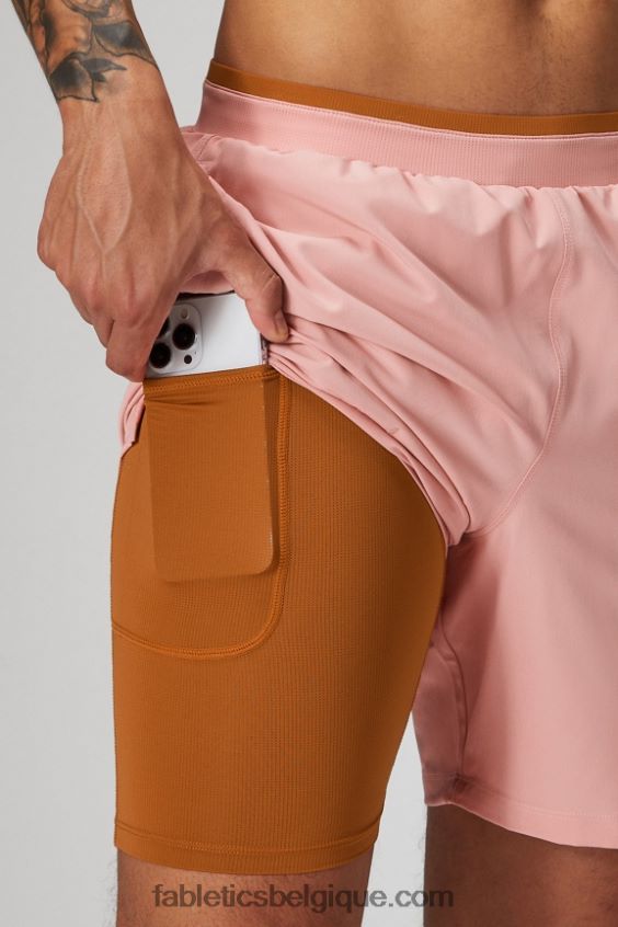 le fondamental court ii (linéaire) 136 Hommes Fabletics 404P0T3145 ardoise rose
