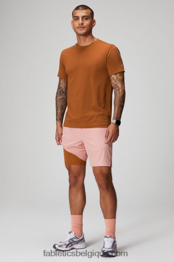 le fondamental court ii (linéaire) 136 Hommes Fabletics 404P0T3145 ardoise rose