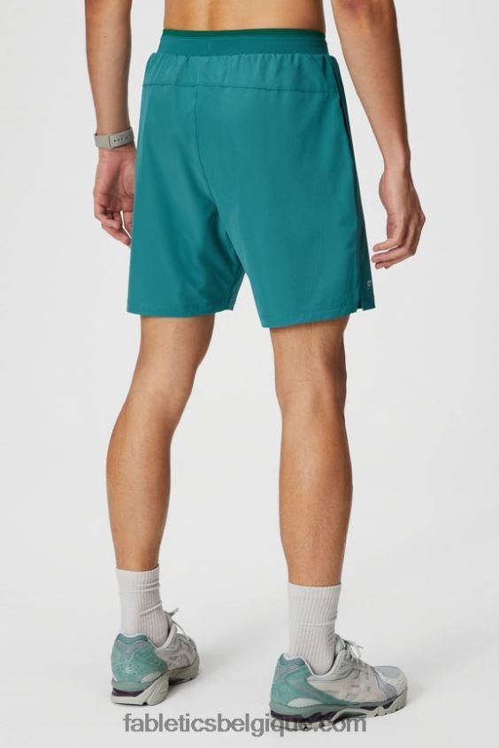 le fondamental court ii (linéaire) 136 Hommes Fabletics 404P0T3146 Sarcelle foncée