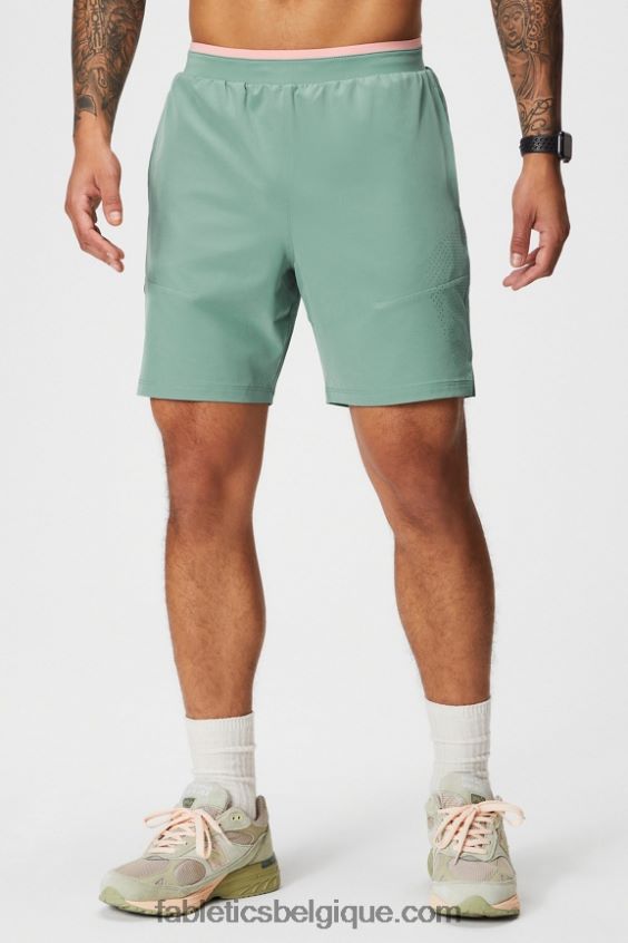 le fondamental court ii (linéaire) 137 Hommes Fabletics 404P0T3147 thym gris perforé