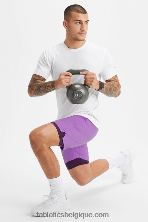 le fondamental court ii (linéaire) 138 Hommes Fabletics 404P0T3153 fumée mauve
