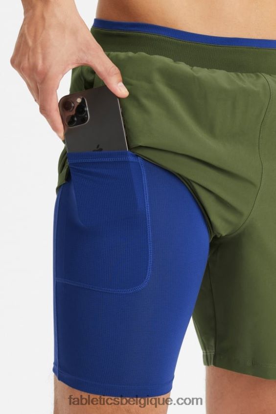 le fondamental court ii (linéaire) 138 Hommes Fabletics 404P0T3154 mousse noire