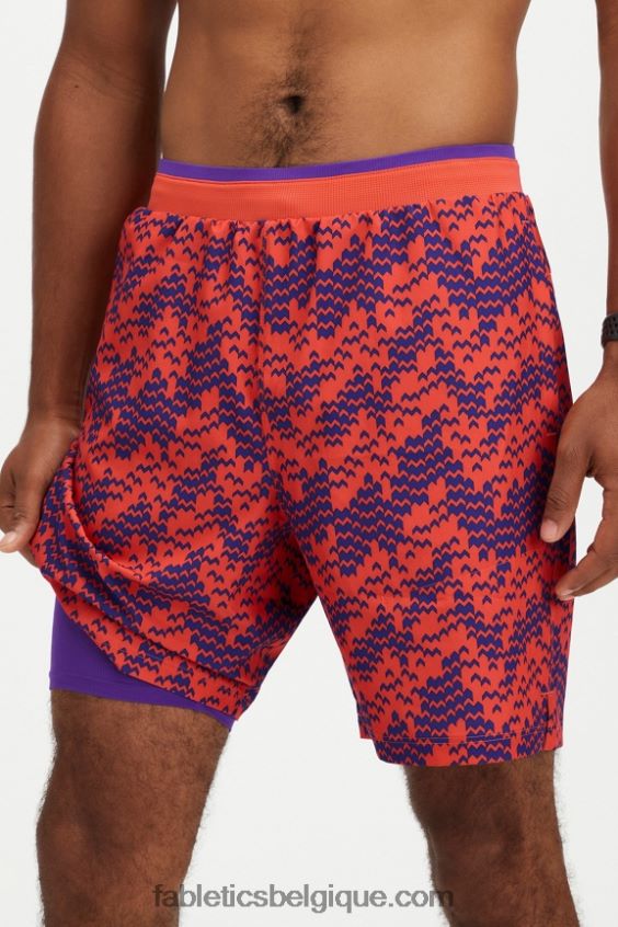 le fondamental court ii (linéaire) 138 Hommes Fabletics 404P0T3155 infrarouge