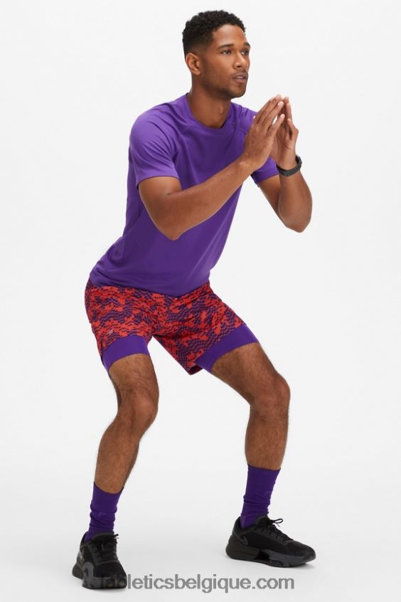 le fondamental court ii (linéaire) 138 Hommes Fabletics 404P0T3155 infrarouge