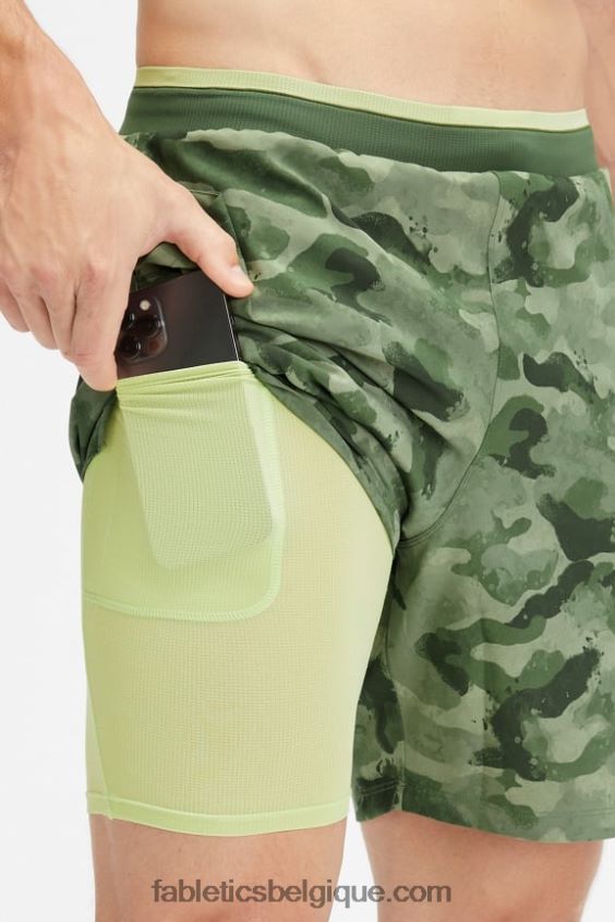 le fondamental court ii (linéaire) 139 Hommes Fabletics 404P0T3157 camouflage tactique
