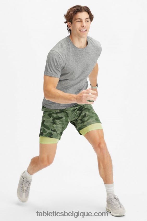 le fondamental court ii (linéaire) 139 Hommes Fabletics 404P0T3157 camouflage tactique
