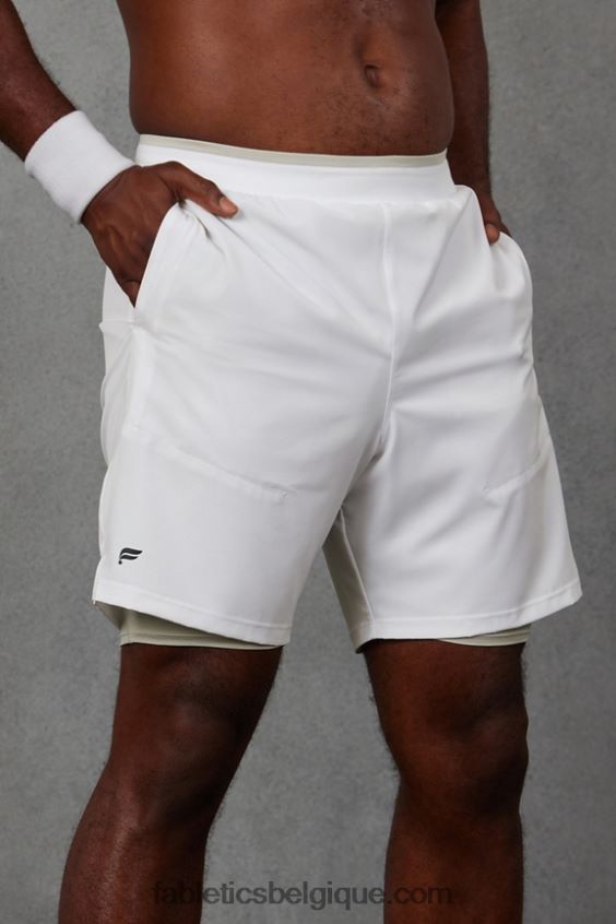 le fondamental court ii (linéaire) 139 Hommes Fabletics 404P0T3158 blanc classique