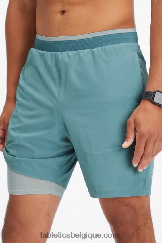 le fondamental court ii (linéaire) 162 Hommes Fabletics 404P0T3302 vague arctique