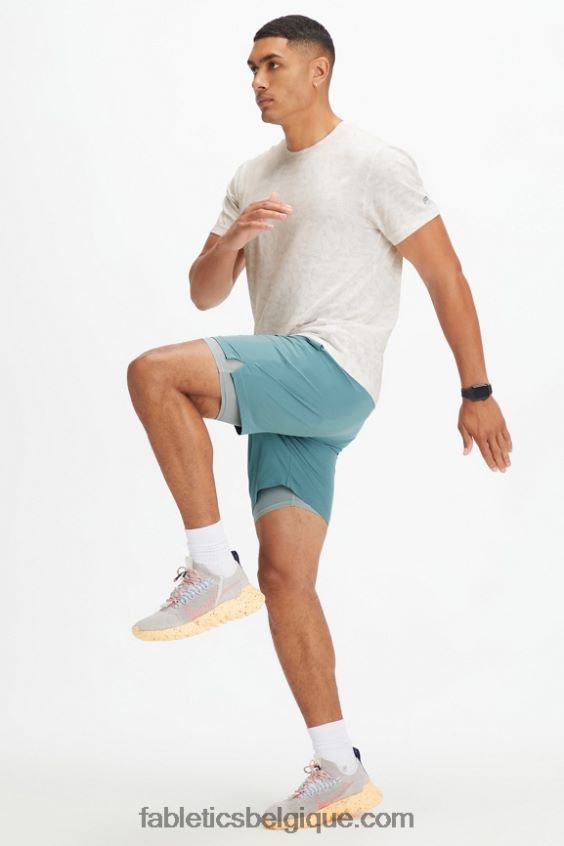 le fondamental court ii (linéaire) 162 Hommes Fabletics 404P0T3302 vague arctique