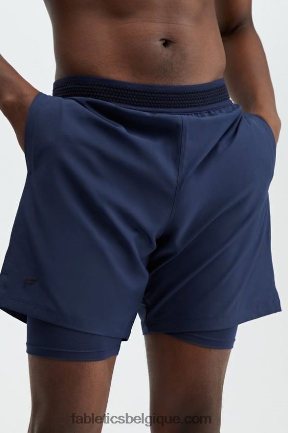 le fondamental court (linéé) Hommes Fabletics 404P0T3326 marine