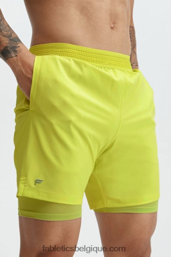 le fondamental court (linéé) Hommes Fabletics 404P0T3328 zeste