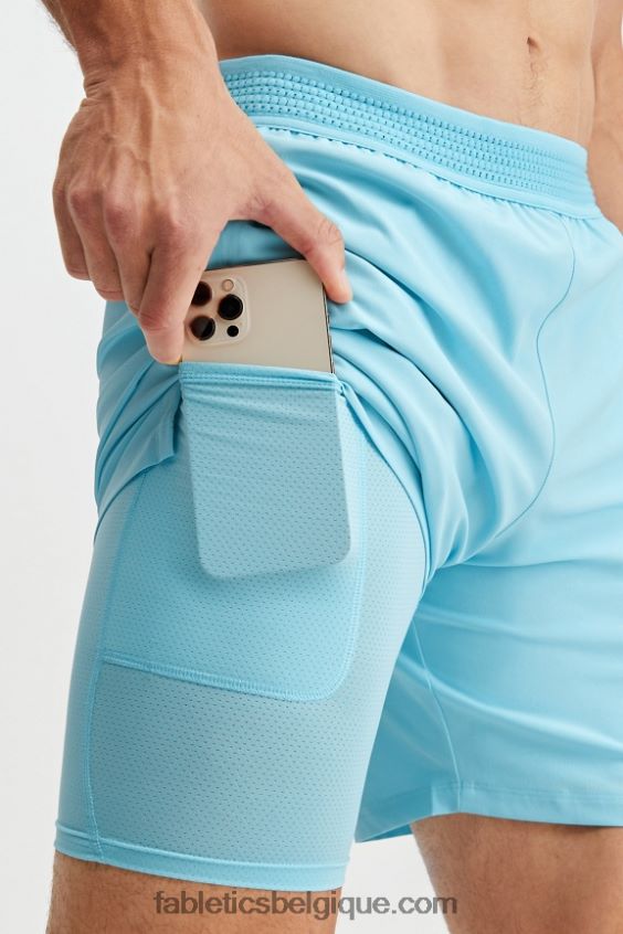 le fondamental court (linéé) Hommes Fabletics 404P0T3329 ciel bleu
