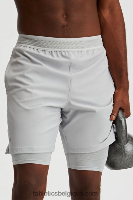 le fondamental court (linéé) Hommes Fabletics 404P0T3330 gris minéral