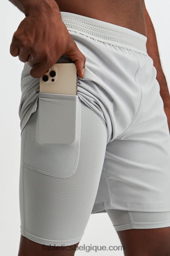 le fondamental court (linéé) Hommes Fabletics 404P0T3330 gris minéral