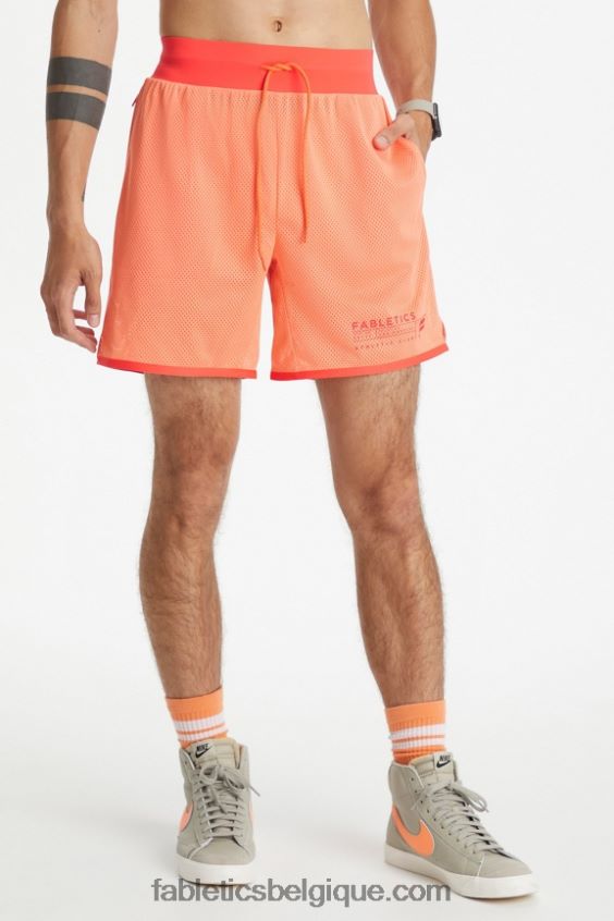 le rec court Hommes Fabletics 404P0T3365 athlétisme de pêche vif