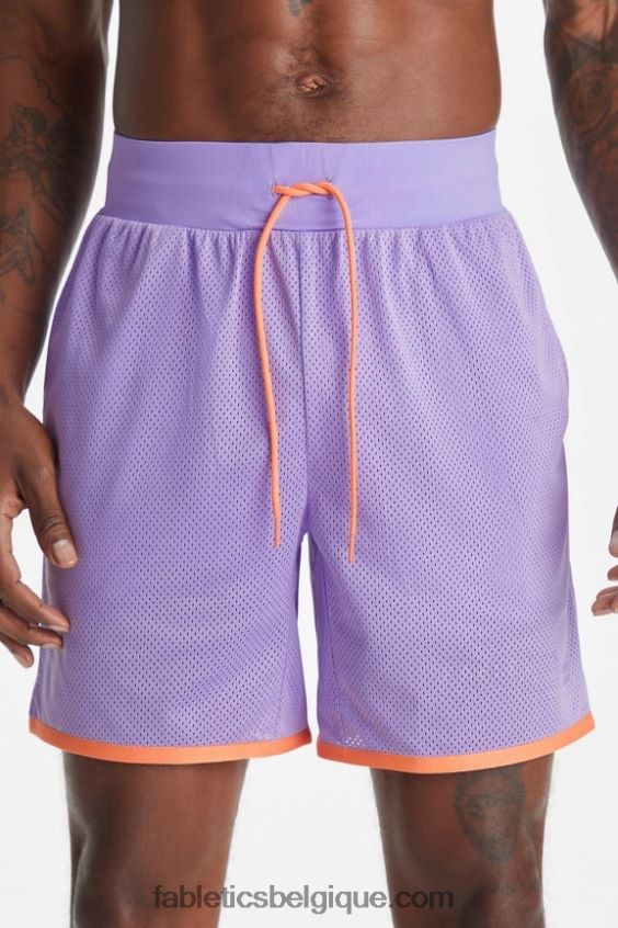le rec court Hommes Fabletics 404P0T3366 athlétisme emblématique de la lavande