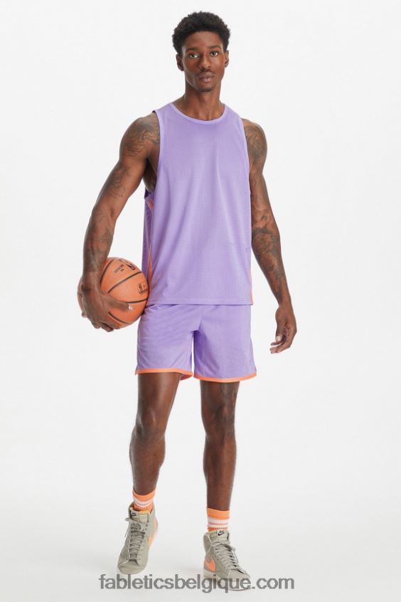 le rec court Hommes Fabletics 404P0T3366 athlétisme emblématique de la lavande
