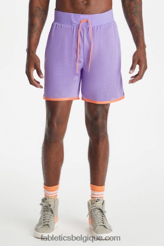 le rec court Hommes Fabletics 404P0T3366 athlétisme emblématique de la lavande