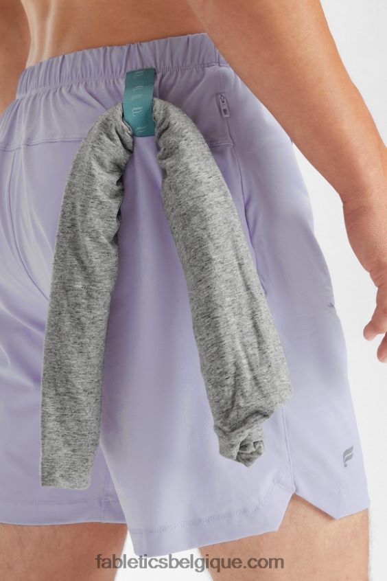 le seul court 160 Hommes Fabletics 404P0T3274 brume lilas