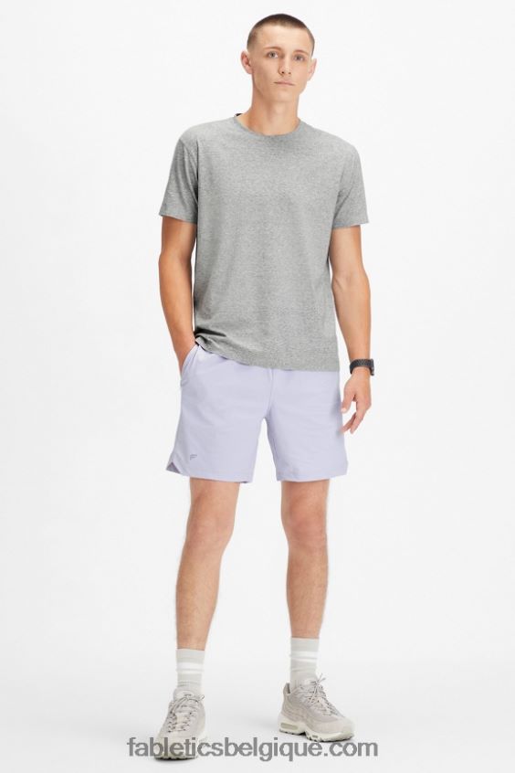 le seul court 160 Hommes Fabletics 404P0T3274 brume lilas