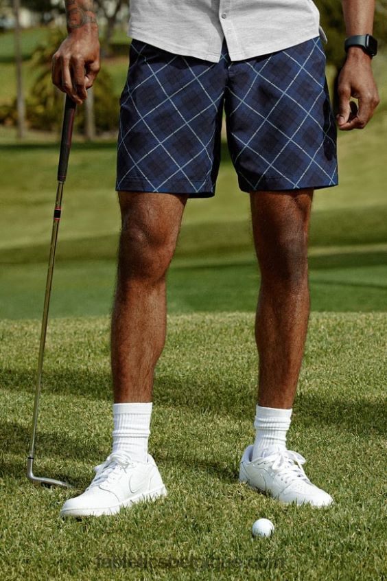 le seul court Hommes Fabletics 404P0T3164 tartan de golf neutre