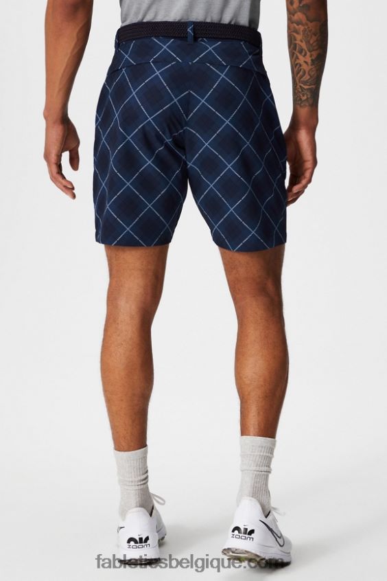 le seul court Hommes Fabletics 404P0T3164 tartan de golf neutre