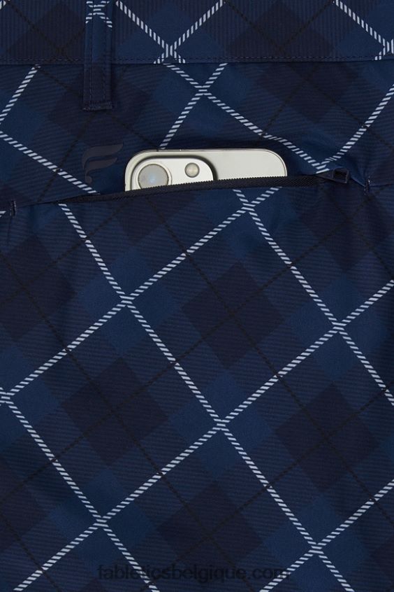 le seul court Hommes Fabletics 404P0T3164 tartan de golf neutre