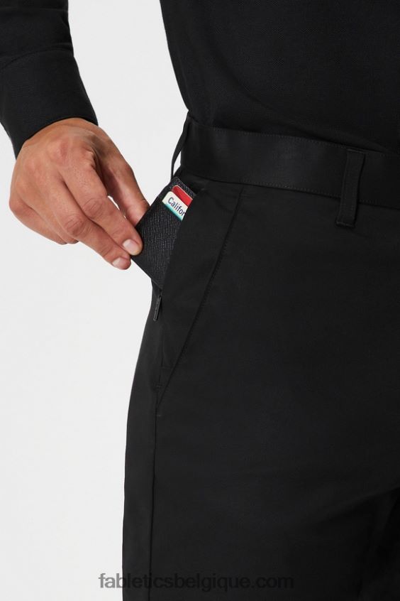 le short chino high side Hommes Fabletics 404P0T3297 noir