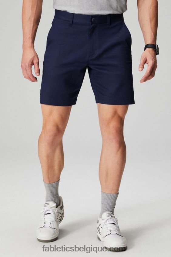 le short chino high side Hommes Fabletics 404P0T3298 bleu marine profond