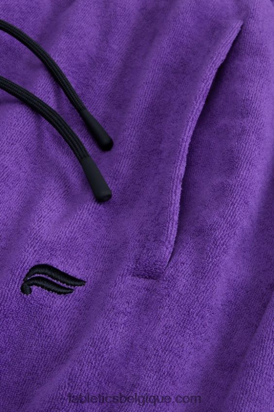 le short en éponge de l\'île Hommes Fabletics 404P0T3359 prune royale