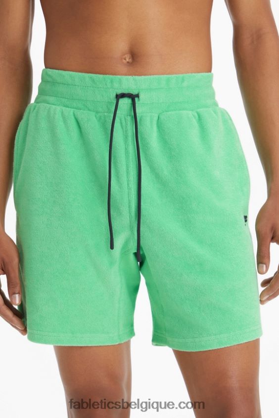 le short en éponge de l'île Hommes Fabletics 404P0T3360 eau tropicale