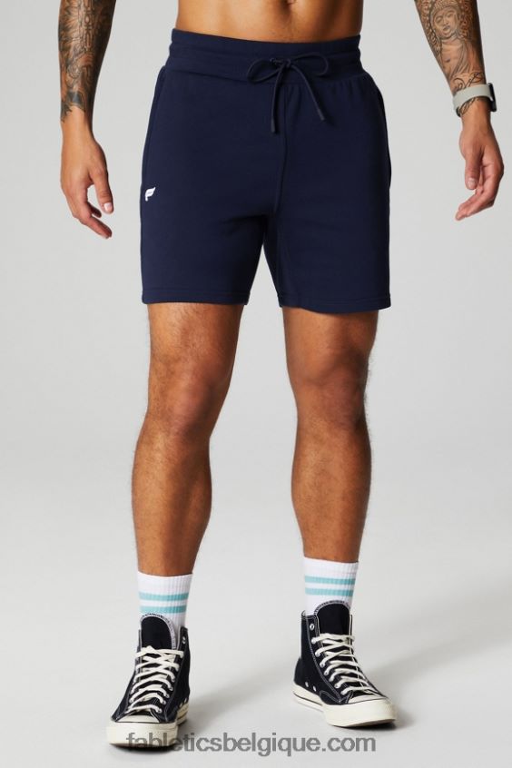 le short léger incontournable Hommes Fabletics 404P0T3282 bleu marine profond