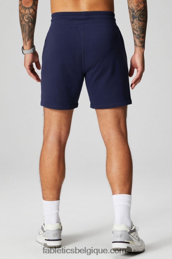 le short léger incontournable Hommes Fabletics 404P0T3283 chaîne marine profonde