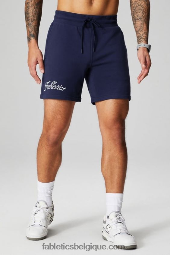 le short léger incontournable Hommes Fabletics 404P0T3283 chaîne marine profonde