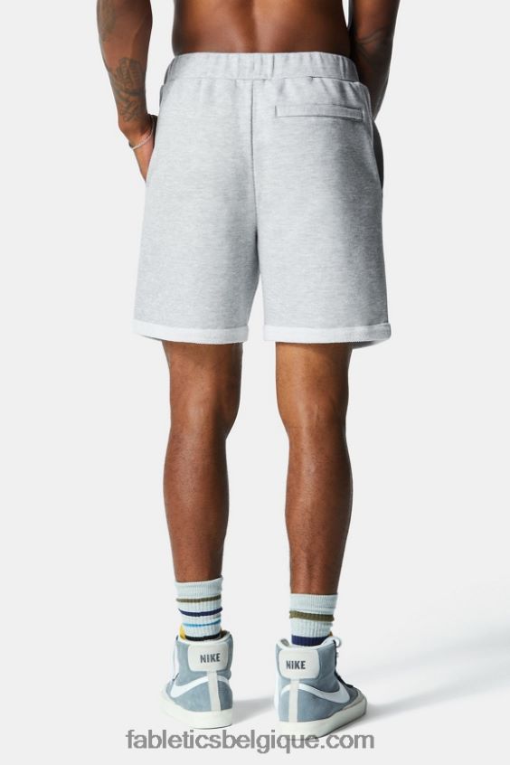 le short léger incontournable Hommes Fabletics 404P0T3286 gris clair chiné