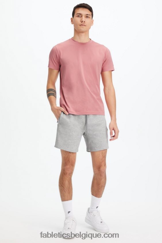 le short léger incontournable Hommes Fabletics 404P0T3287 htr gris moyen
