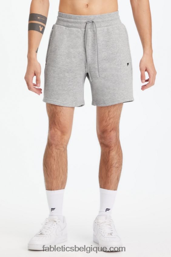 le short léger incontournable Hommes Fabletics 404P0T3287 htr gris moyen