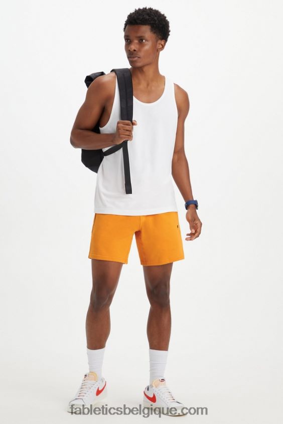 le short léger incontournable Hommes Fabletics 404P0T3288 ocre doré