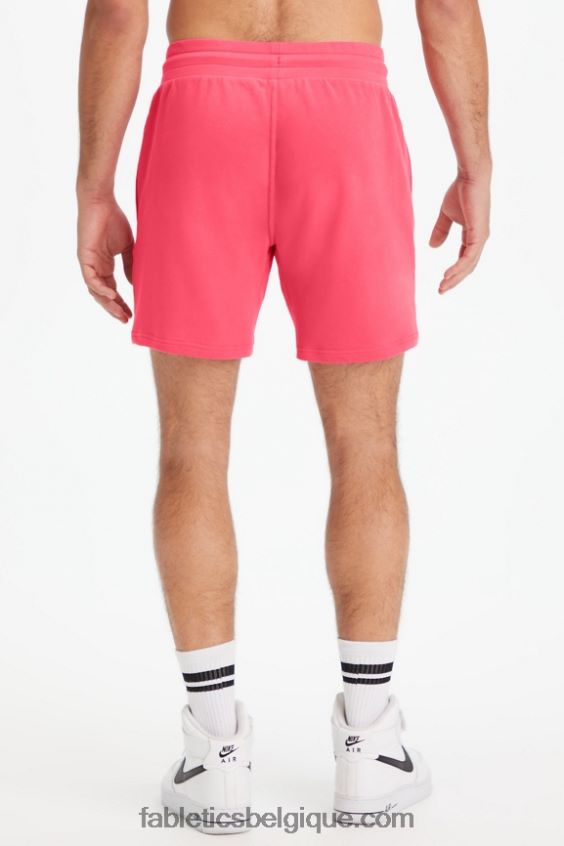 le short léger incontournable Hommes Fabletics 404P0T3291 rouge magenta